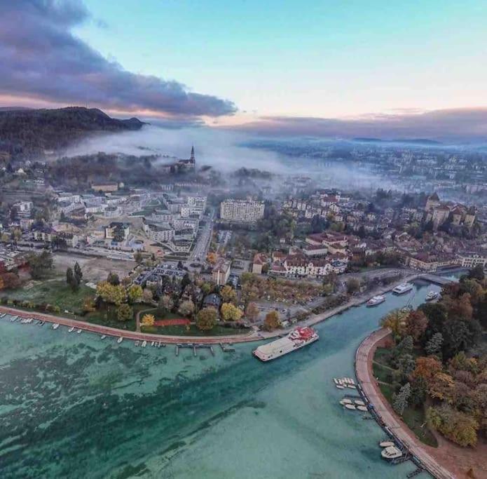 Le Panorama - Vue Lac Et Montagne Avec Parking Annecy Bagian luar foto